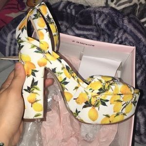 Lemon high heels